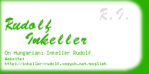 rudolf inkeller business card